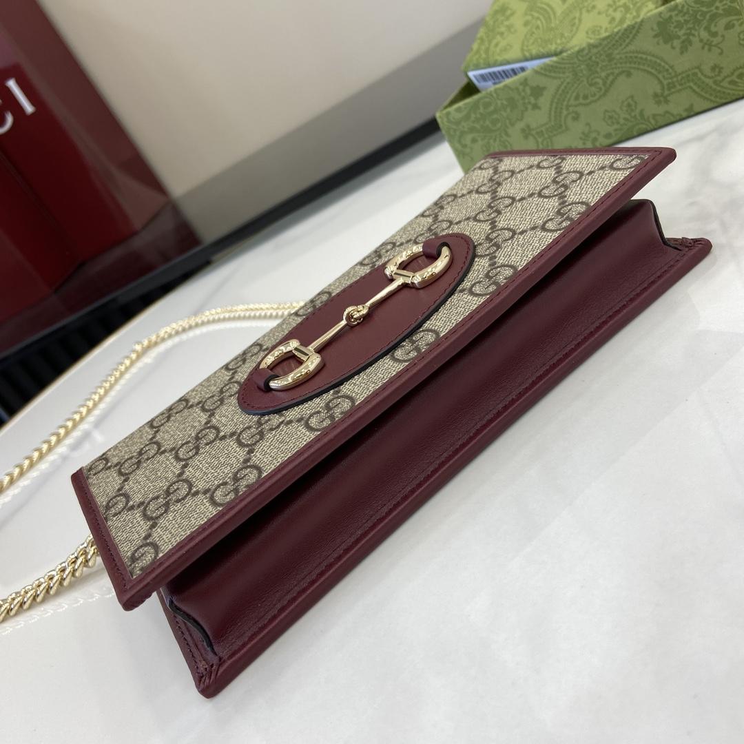 Gucci Horsebit 1955 Wallet With Chain - EUR FASHION