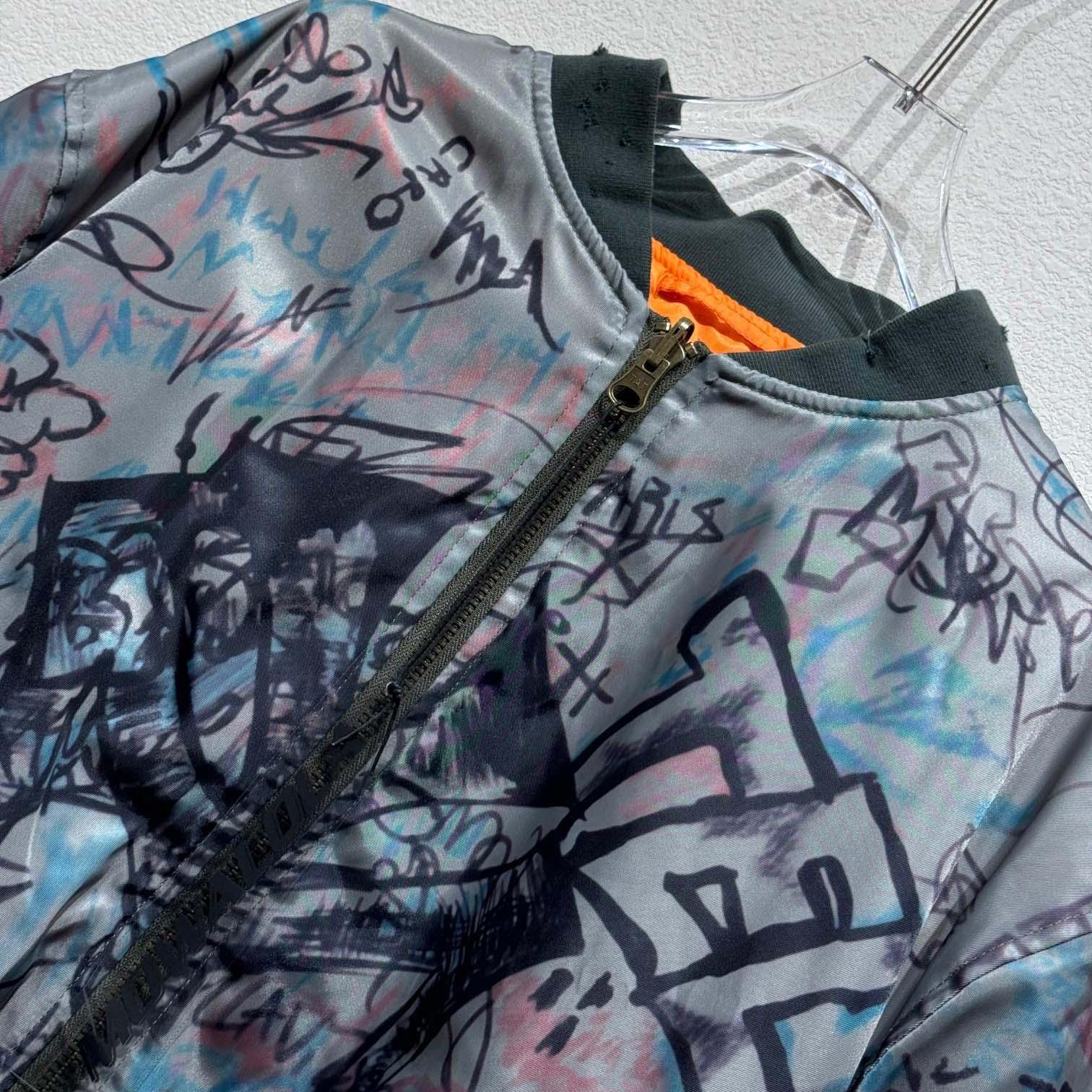 Mowalola Graffiti Bomber Jacket - EUR FASHION