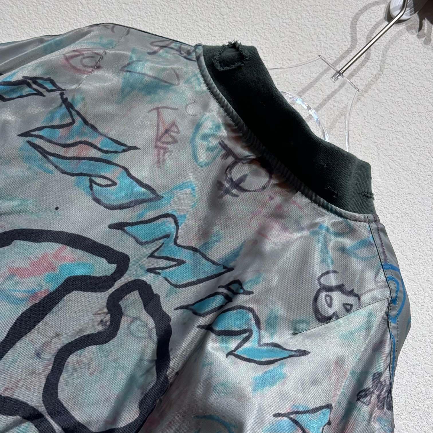 Mowalola Graffiti Bomber Jacket - EUR FASHION