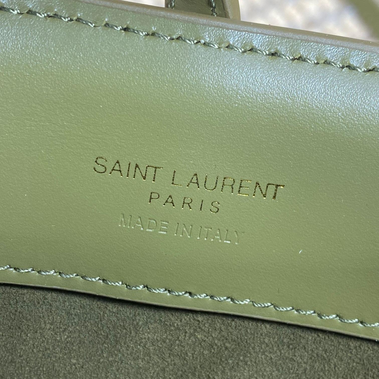 Saint Laurent Le 37 Mini In Shiny Leather - EUR FASHION