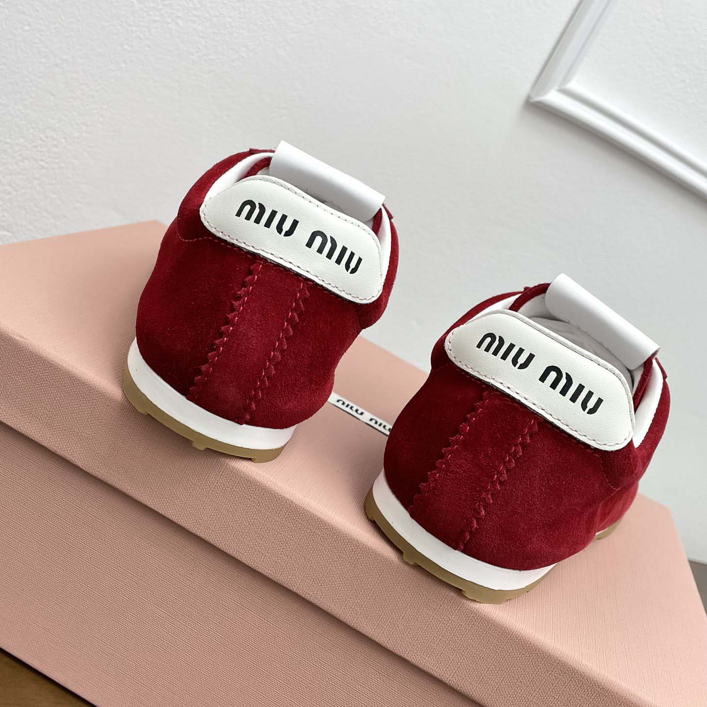 Miu Miu Plume Suede Sneakers - EUR FASHION