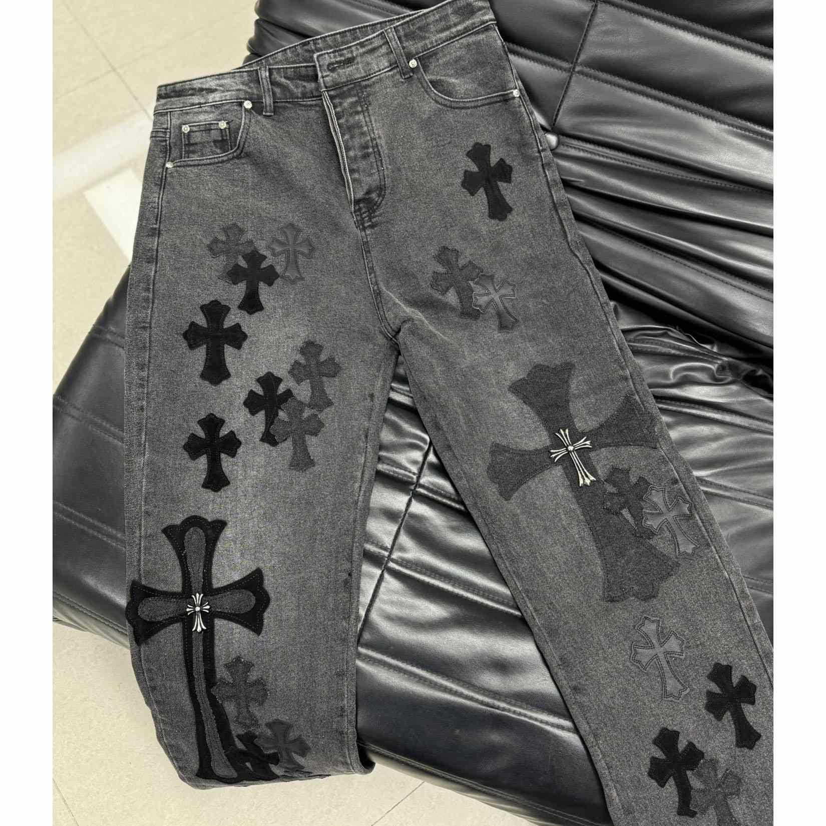 Chrome Heart X SexRecords Jeans - EUR FASHION