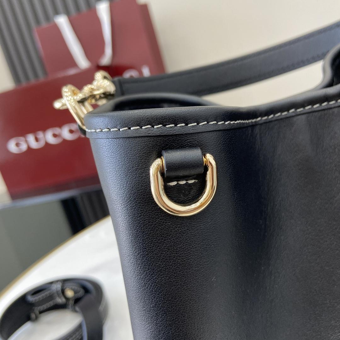 Gucci GG Emblem Mini Bucket Bag  - EUR FASHION