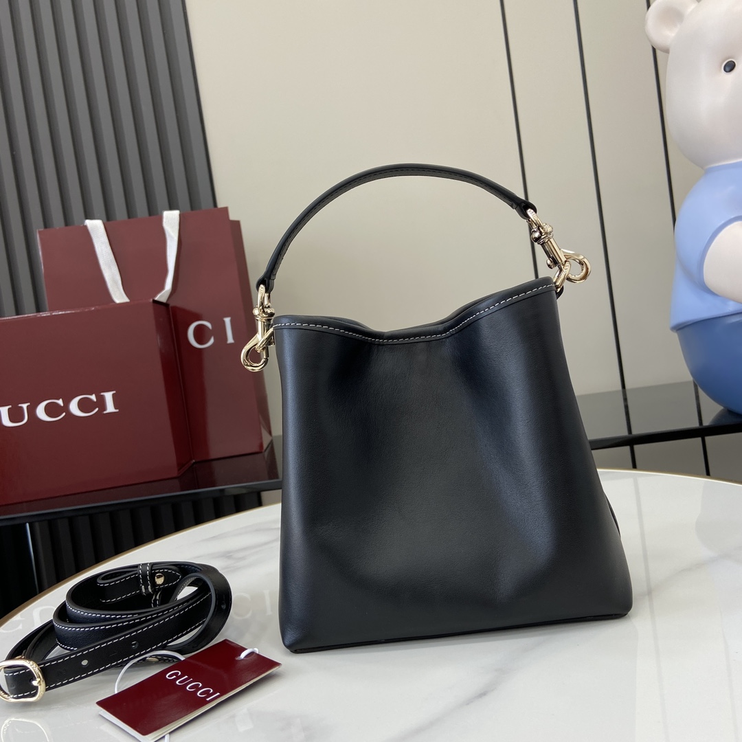 Gucci GG Emblem Mini Bucket Bag  - EUR FASHION