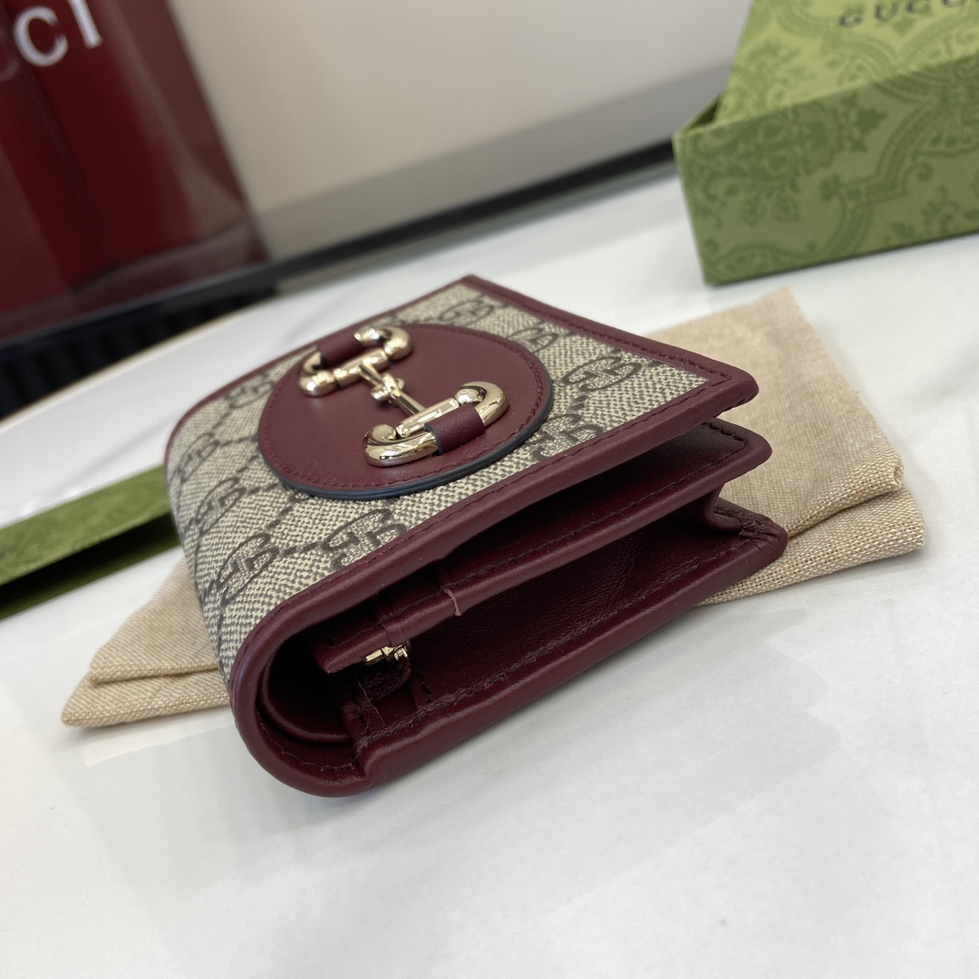 Gucci Horsebit 1955 Card Case Wallet - EUR FASHION