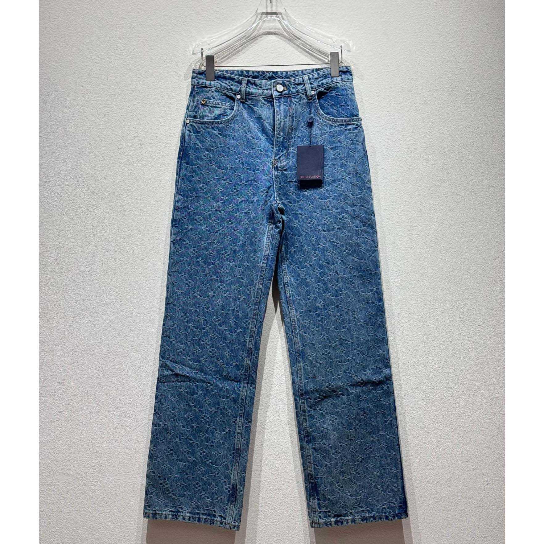 Louis Vuitton Monogram Jacquard Skate Denim Pants  1AGHVA - EUR FASHION