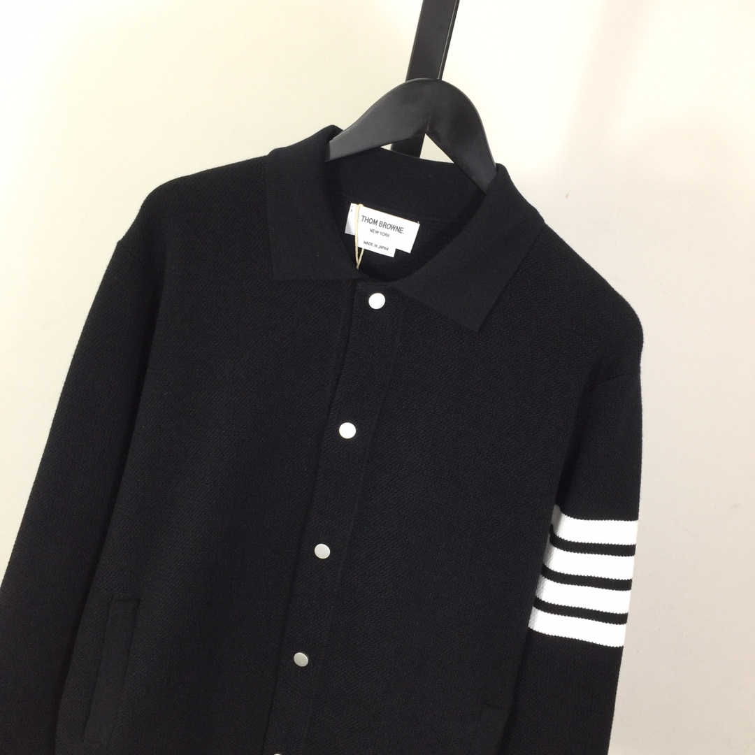 Thom Browne 4-Bar Knit Cardigan - EUR FASHION