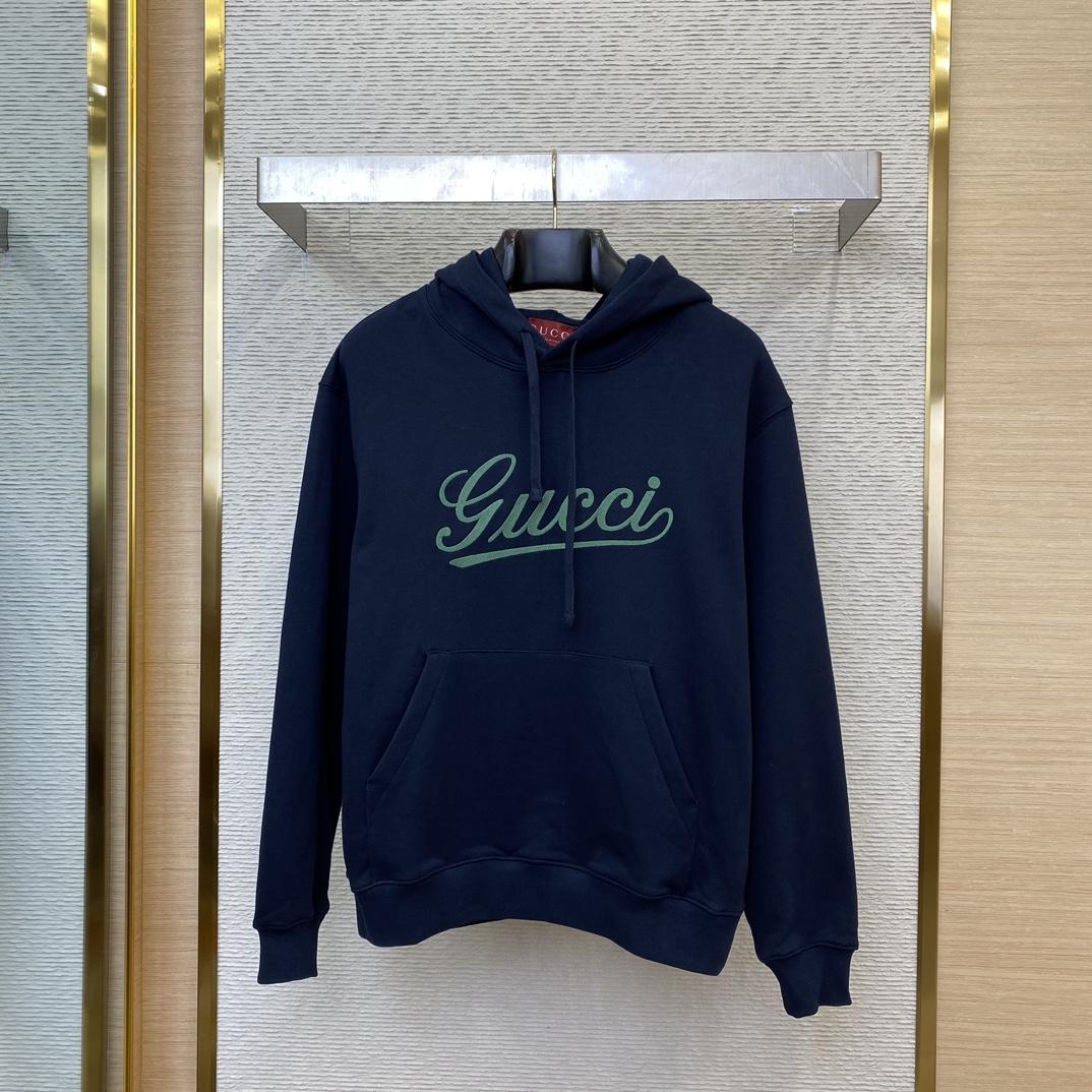 Gucci Embroidered Cotton Jersey Hooded Sweatshirt  - EUR FASHION