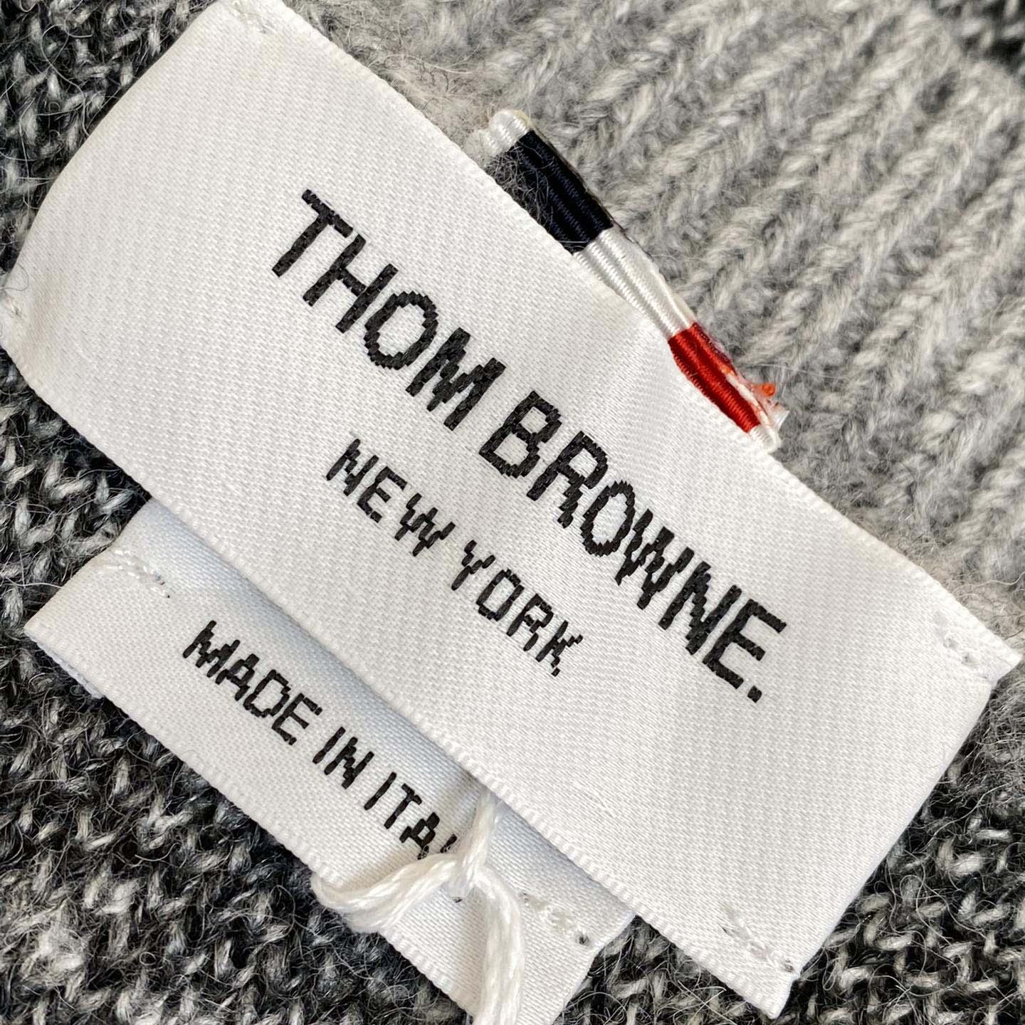 Thom Browne Mohair Check 4-Bar Crewneck - EUR FASHION