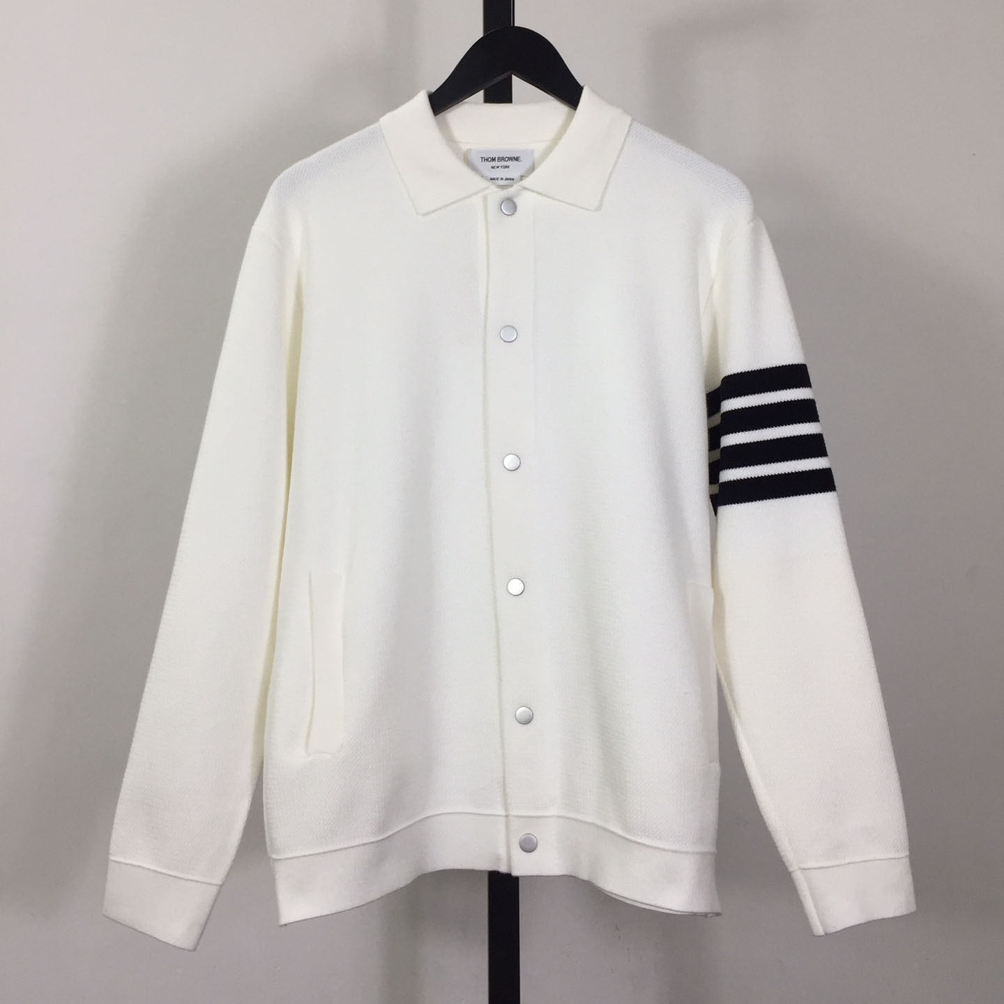 Thom Browne 4-Bar Knit Cardigan - EUR FASHION