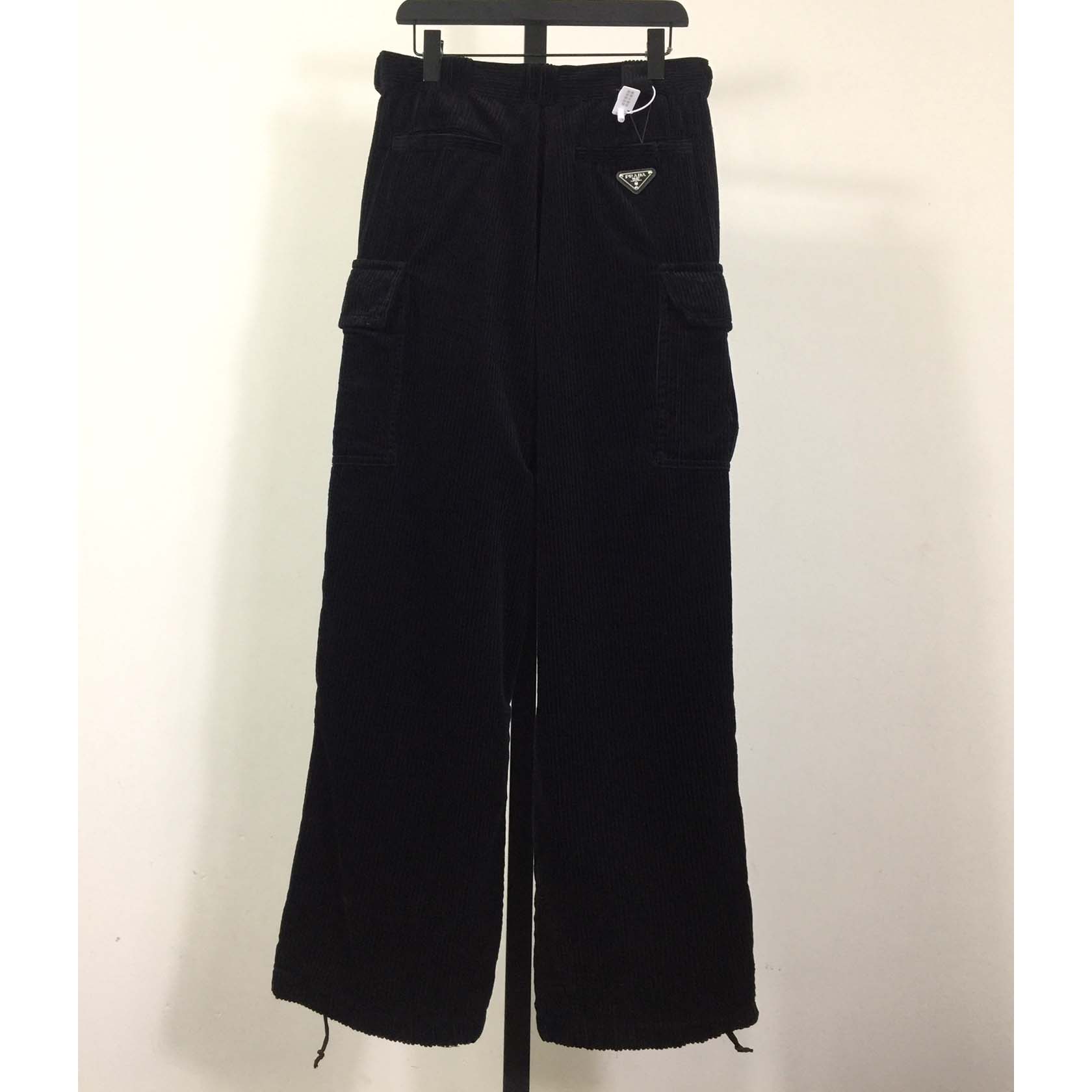 Prada Corduroy Pants With Cargo Pockets - EUR FASHION