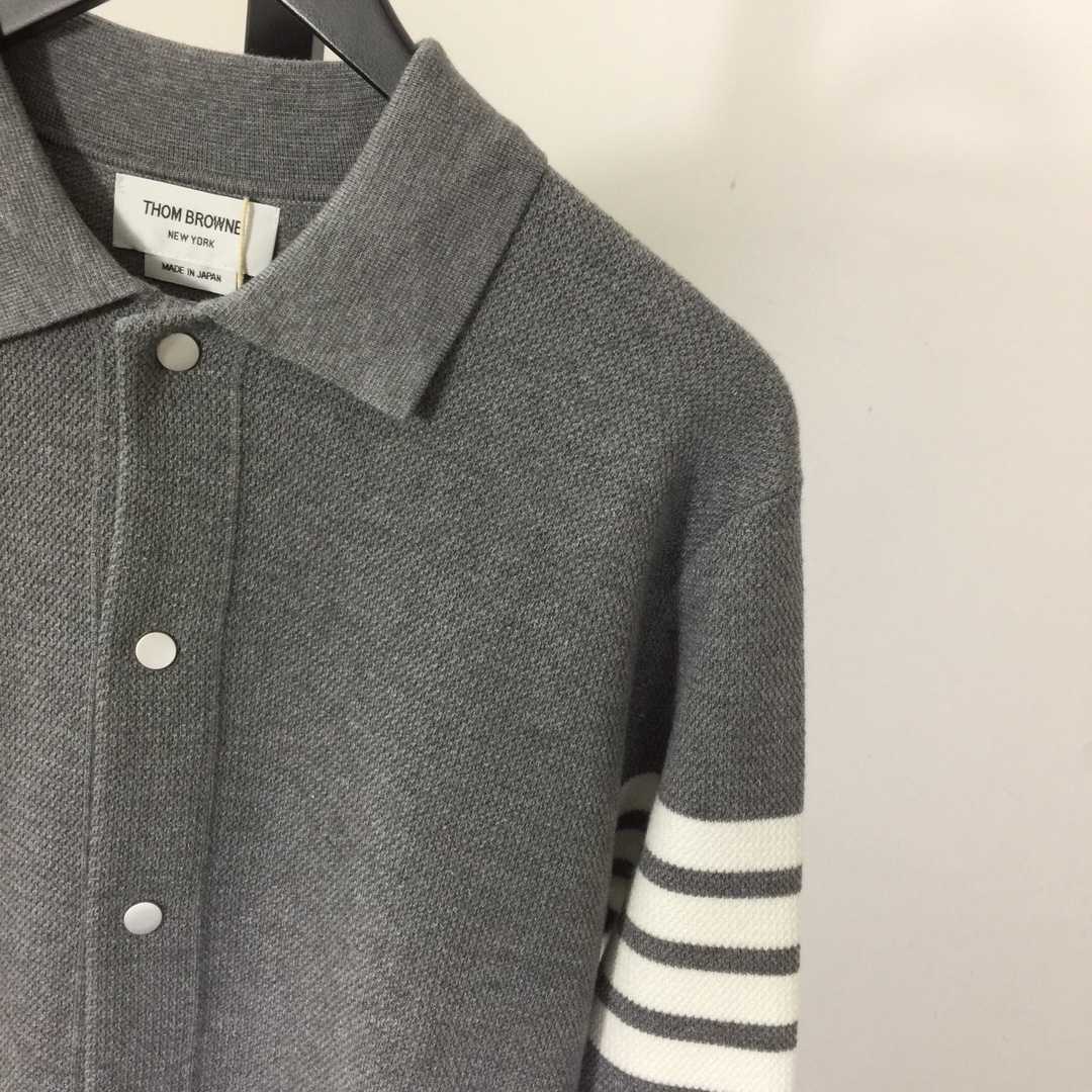 Thom Browne 4-Bar Knit Cardigan - EUR FASHION