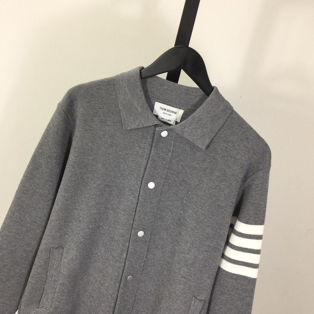 Thom Browne 4-Bar Knit Cardigan - EUR FASHION