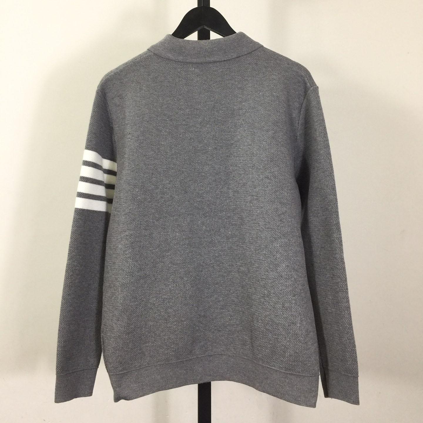 Thom Browne 4-Bar Knit Cardigan - EUR FASHION