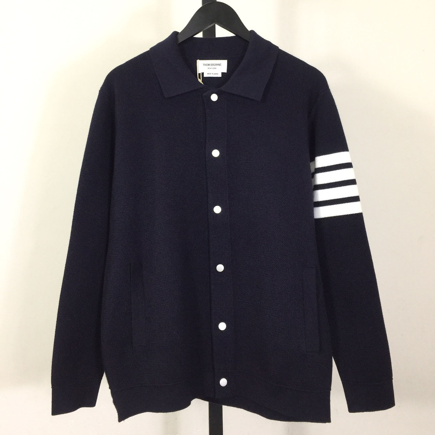 Thom Browne 4-Bar Knit Cardigan - EUR FASHION