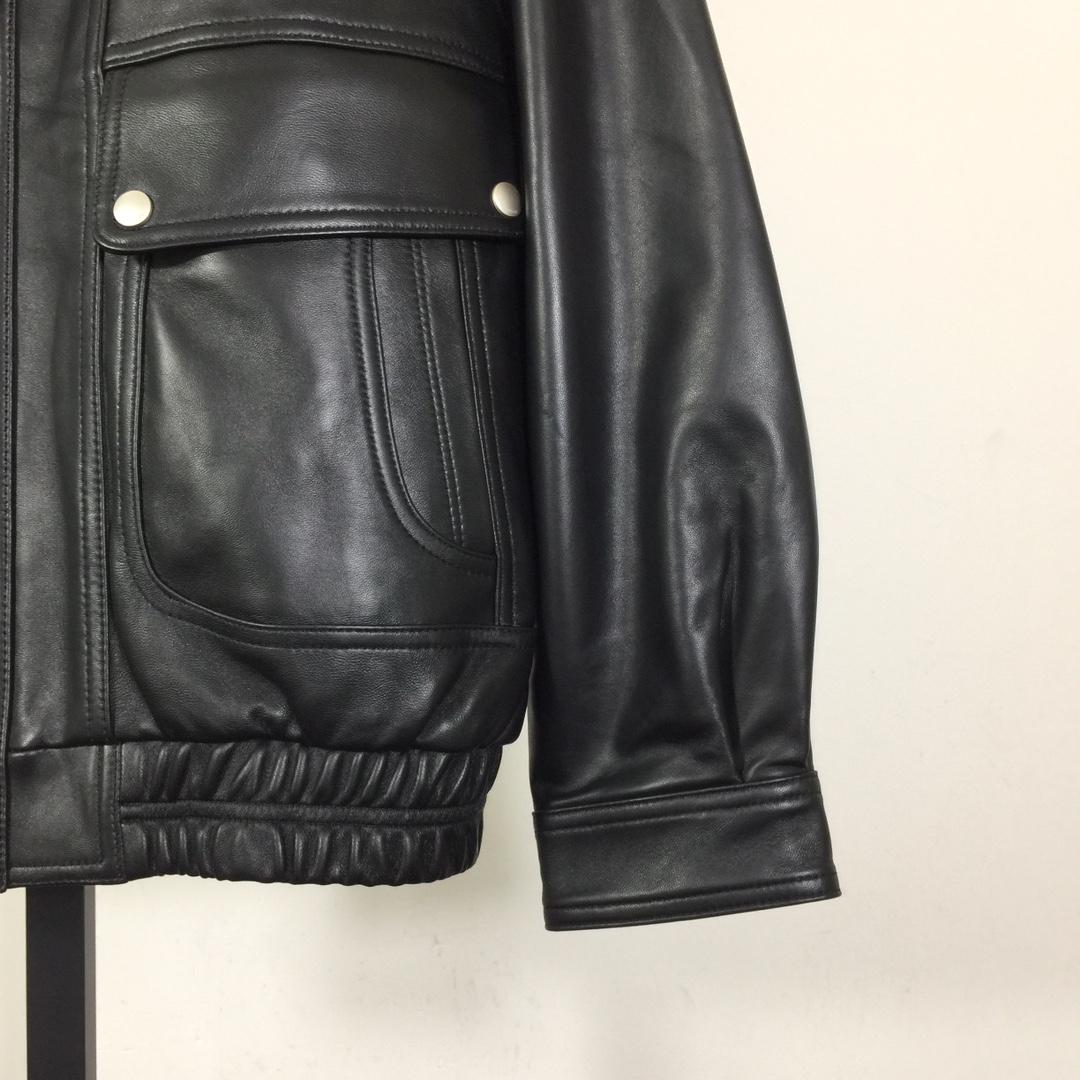 Dunst Relaxed Fit Leather Jacket - EUR FASHION