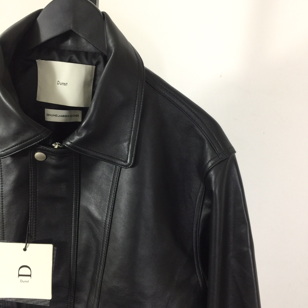 Dunst Relaxed Fit Leather Jacket - EUR FASHION