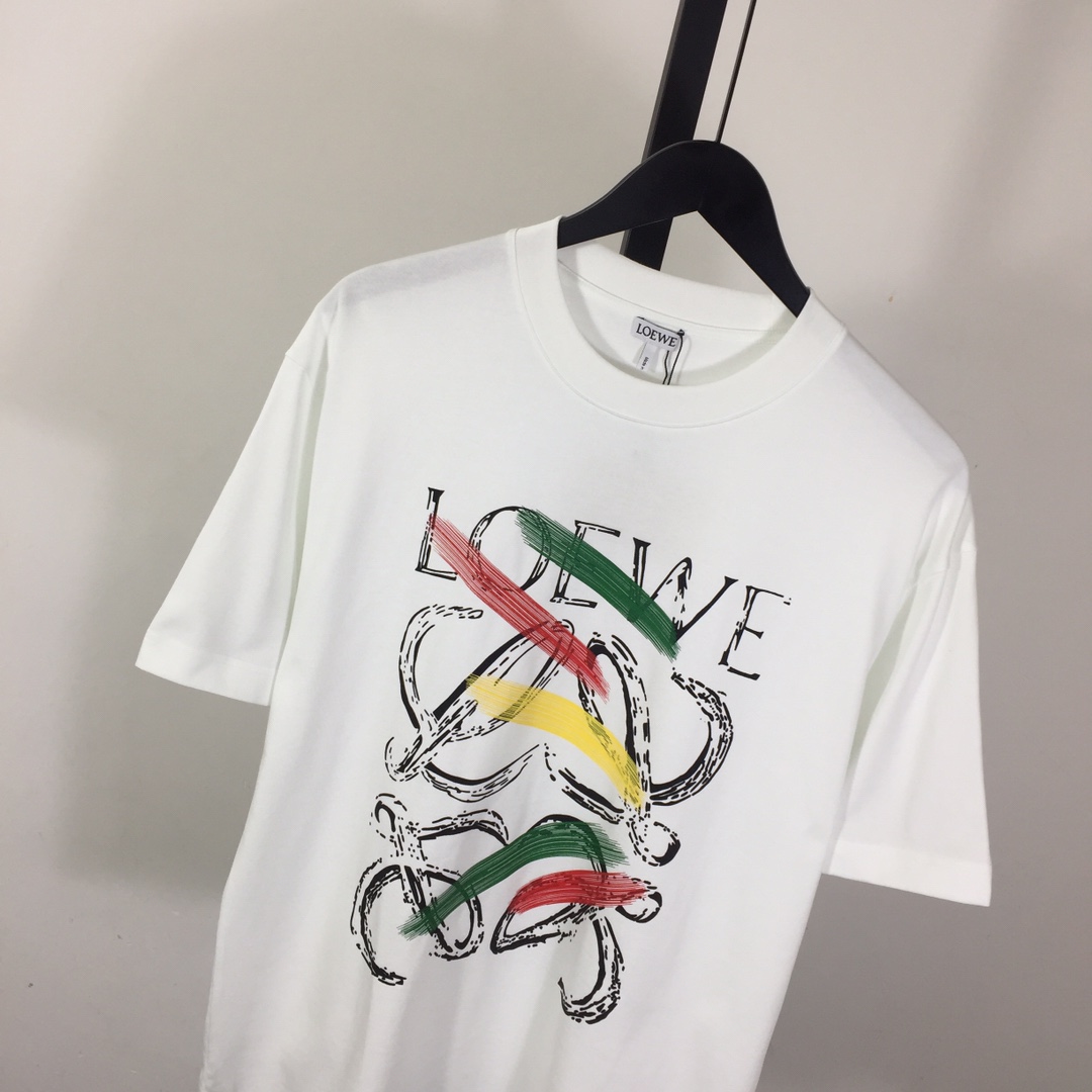 Loewe Loose Fit T-shirt In Cotton - EUR FASHION