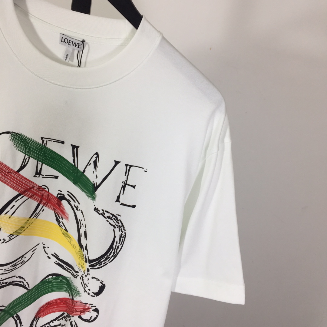 Loewe Loose Fit T-shirt In Cotton - EUR FASHION