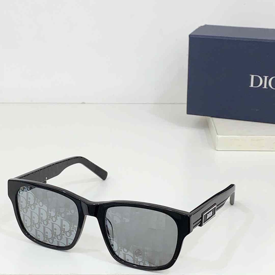 Dior DiorB23 S1I Black Rectangular Sunglasses  - EUR FASHION