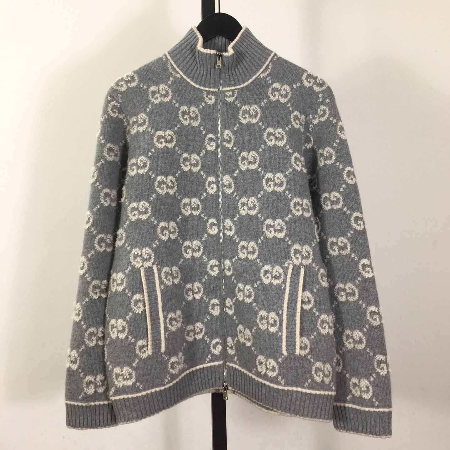 Gucci GG Wool Bouclé Jacquard Cardigan  - EUR FASHION