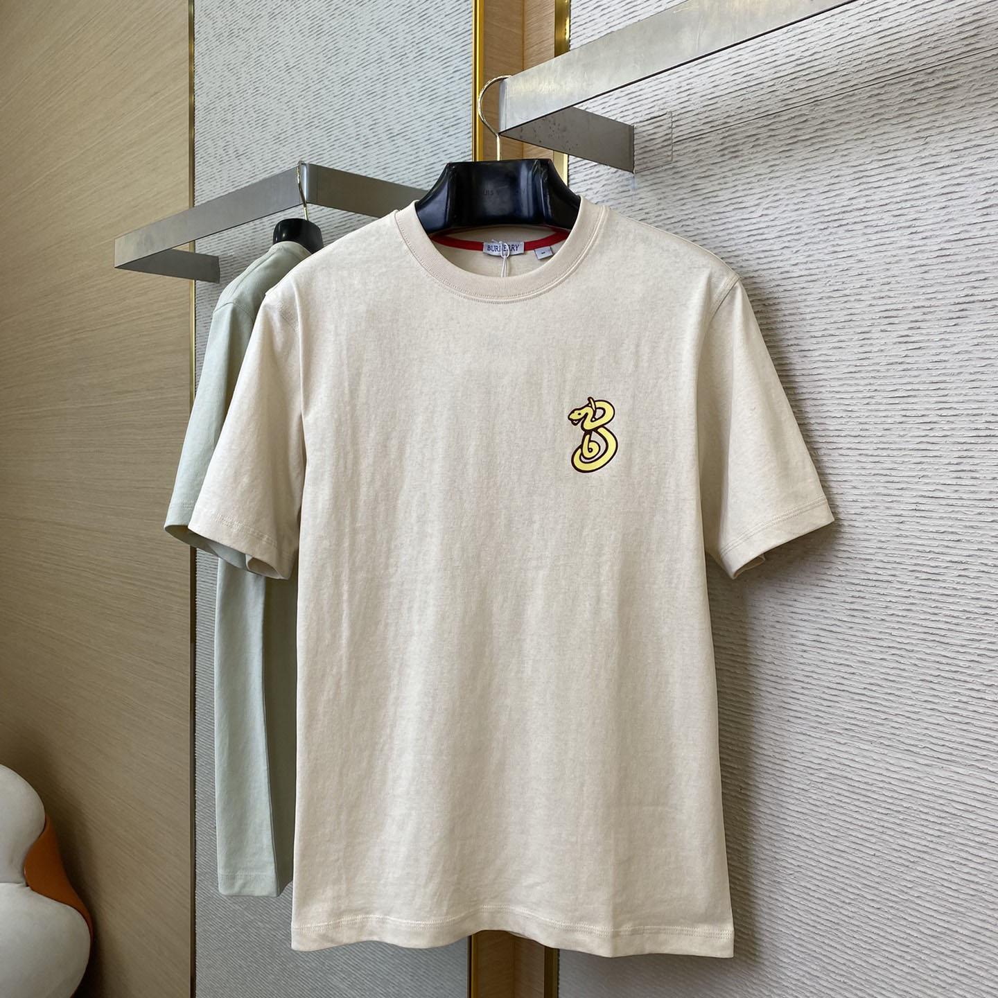 Burberry B Snake Cotton T-shirt  - EUR FASHION