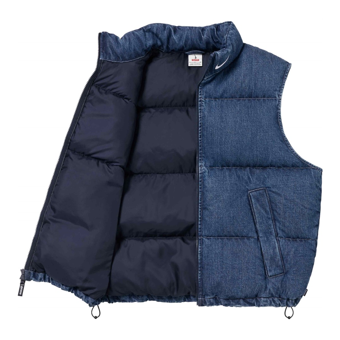 Supreme x Nike Denim Puffer Vest - EUR FASHION