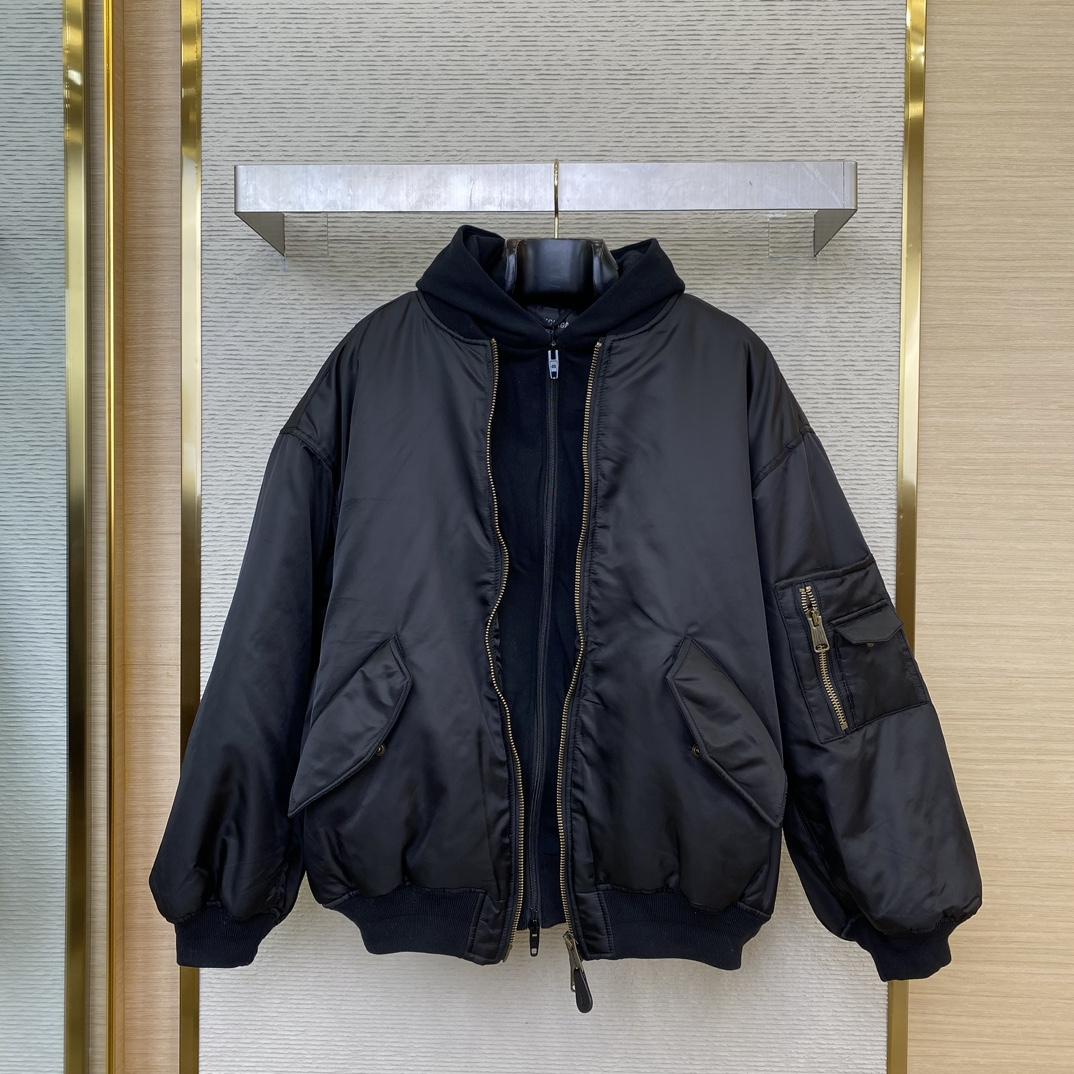 Balenciaga Bomber In Black  - EUR FASHION