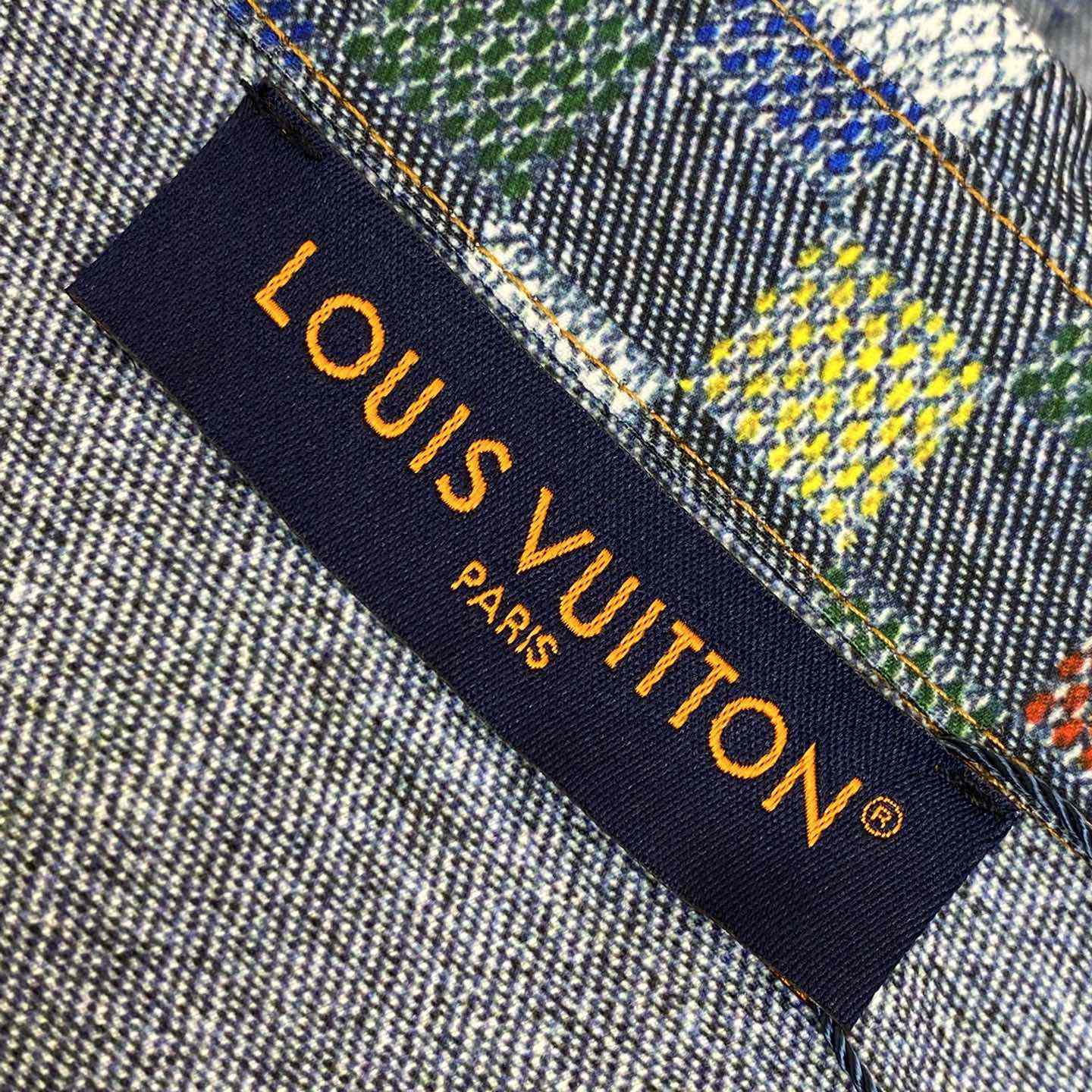 Louis Vuitton Damier Wide Chambray Shorts - EUR FASHION