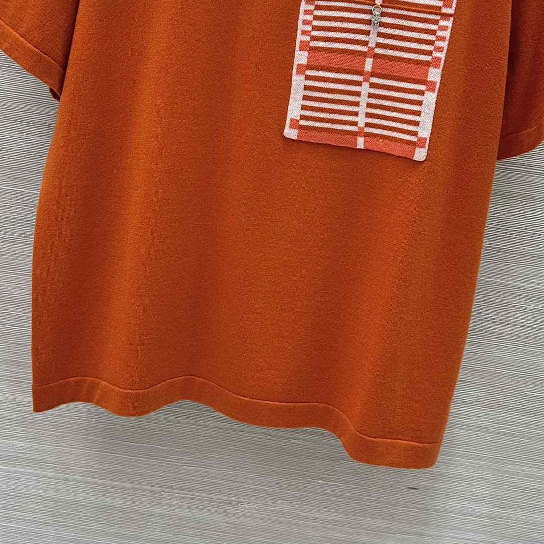 Hermes Short-sleeve Sweater With Pocket - EUR FASHION