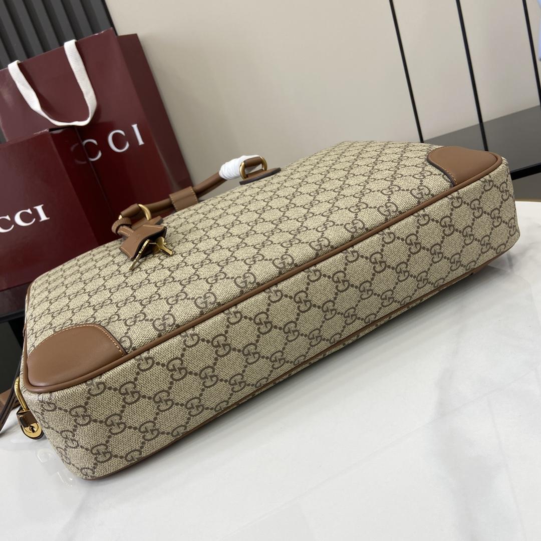 Gucci GG Emblem Medium Briefcase - EUR FASHION