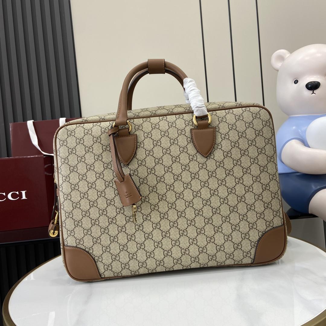 Gucci GG Emblem Medium Briefcase - EUR FASHION