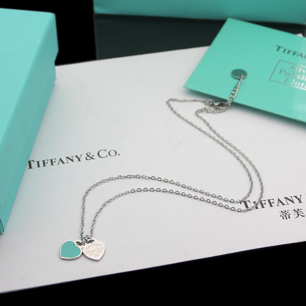 Tiffany & Co. Double Heart Tag Pendant - EUR FASHION