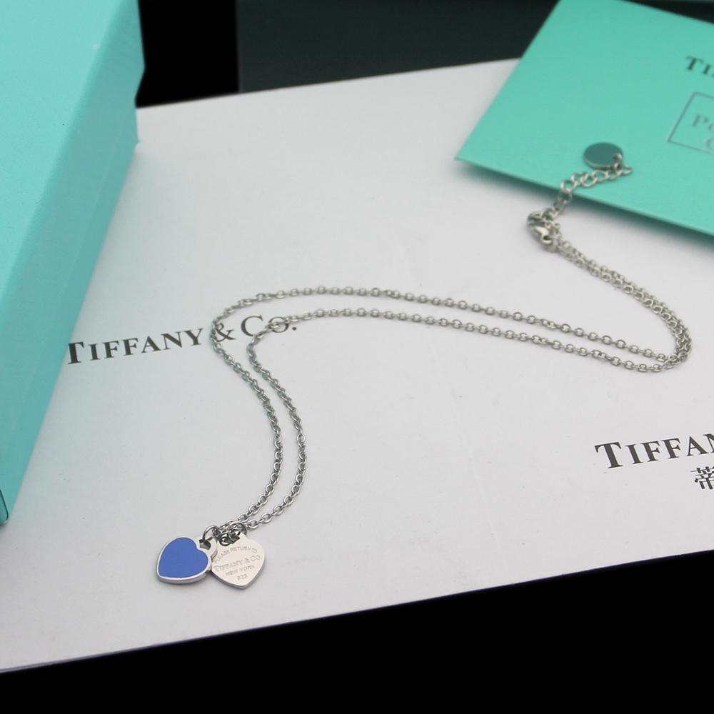 Tiffany & Co. Double Heart Tag Pendant - EUR FASHION