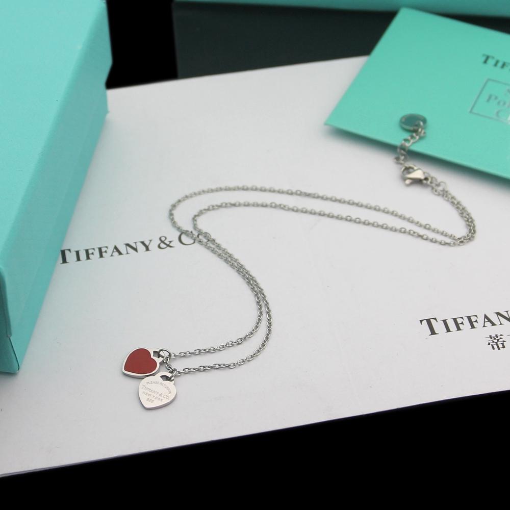 Tiffany & Co. Double Heart Tag Pendant - EUR FASHION