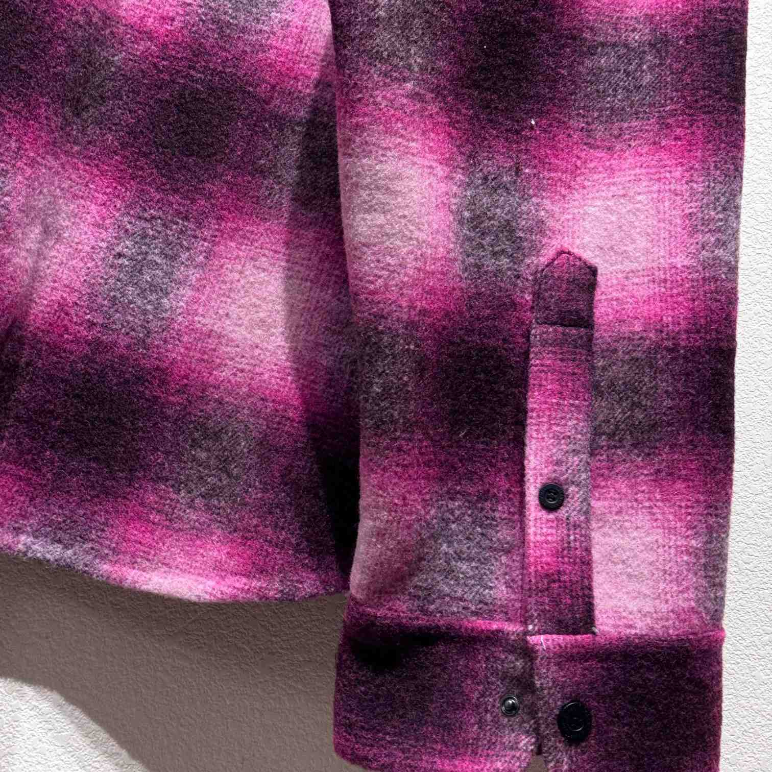 Balenciaga Padded Shirt In Pink And Black Check Flannel - EUR FASHION