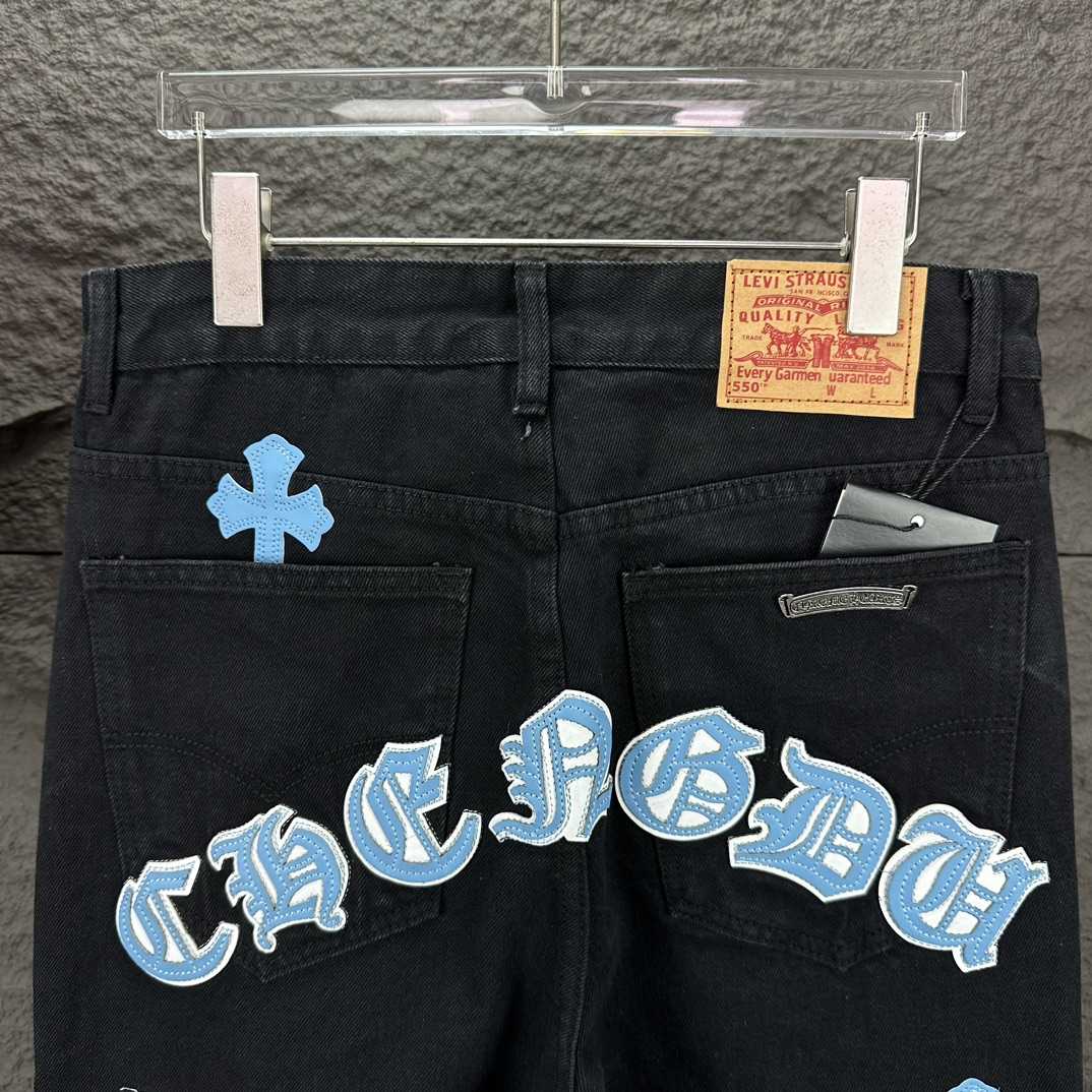 Chrome Hearts Straight Leg Jeans - EUR FASHION