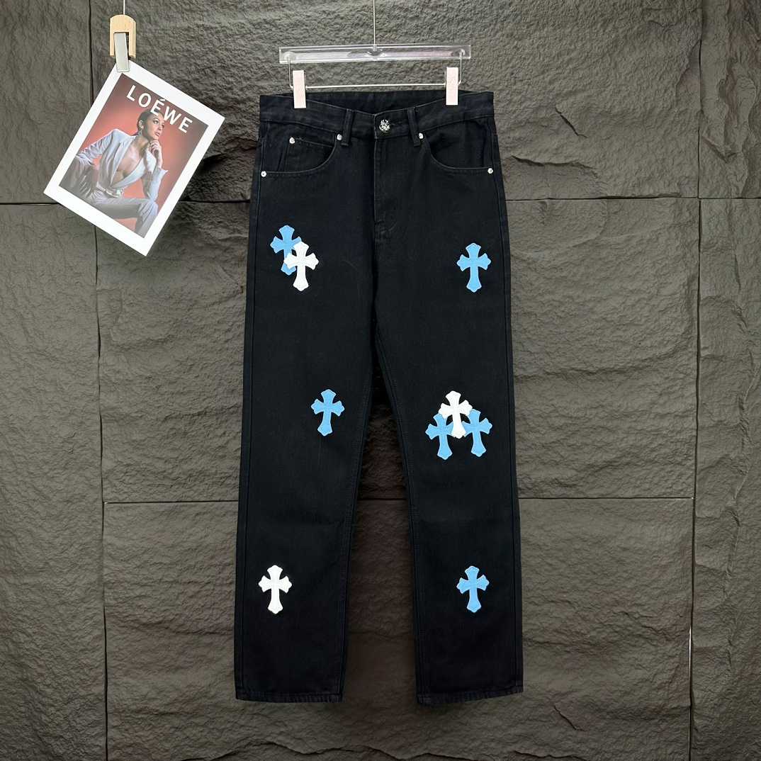 Chrome Hearts Straight Leg Jeans - EUR FASHION