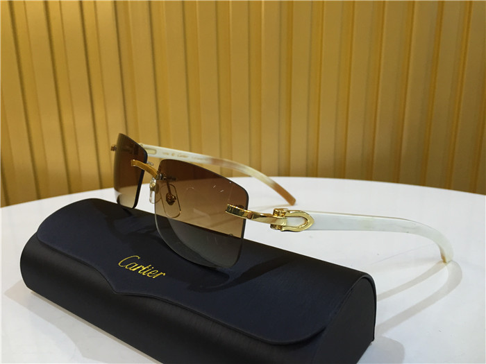 Cartier 3524012 White Buffalo Eyeglasses In Gold - EUR FASHION