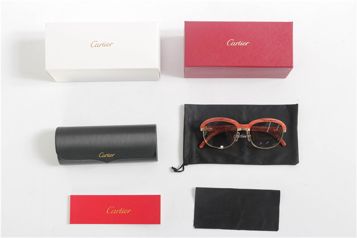 Cartier 1116679 Sunglasses In Gold Brown Gradient - EUR FASHION