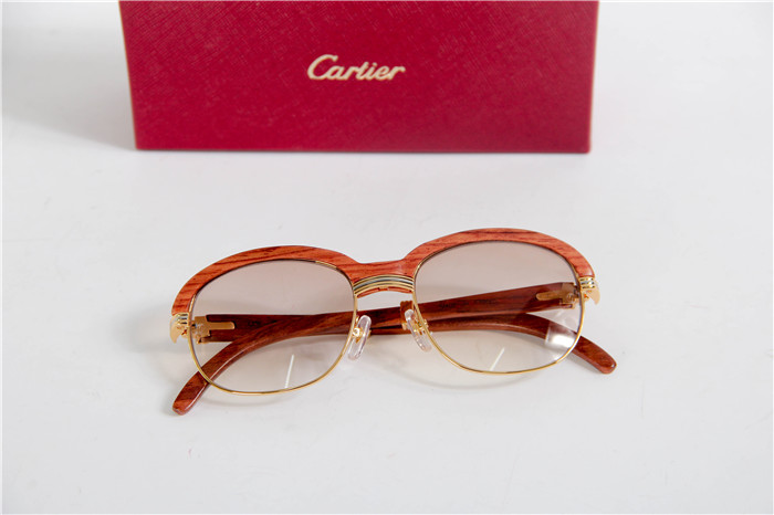 Cartier 1116679 Sunglasses In Gold Brown Gradient - EUR FASHION