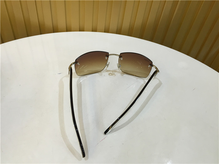 Cartier 4189705 White Mix Black Buffalo Sunglasses In Silver - EUR FASHION