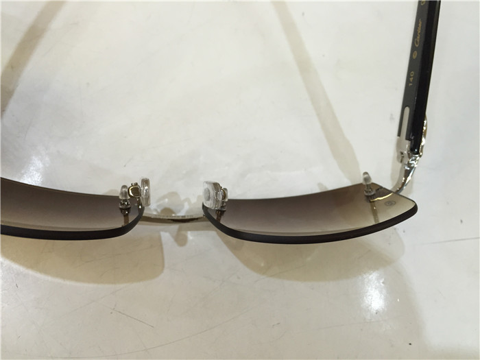 Cartier 3524012 Black Cattle Horn Eyeglasses In Silver - EUR FASHION