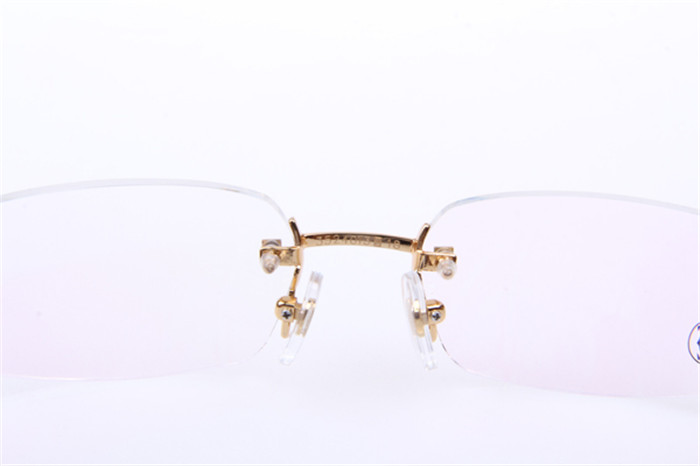 Cartier 3524013 Wood Eyeglasses In Gold - EUR FASHION