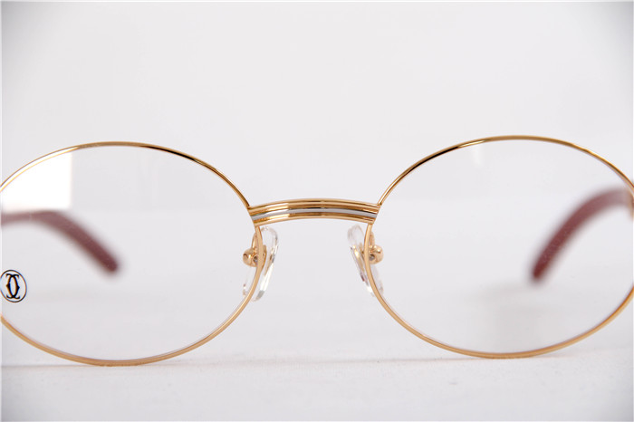 Cartier 7550178 55-22 Sandal Wood Eyeglasses In Gold - EUR FASHION