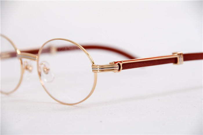 Cartier 7550178 55-22 Sandal Wood Eyeglasses In Gold - EUR FASHION