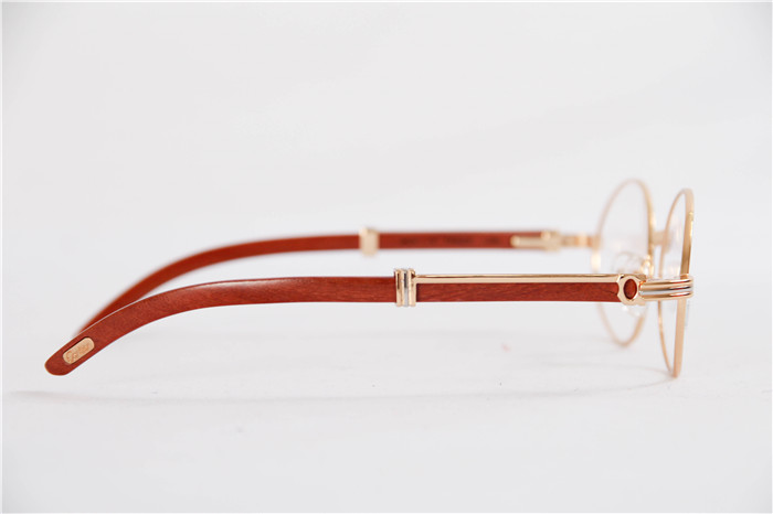 Cartier 7550178 55-22 Sandal Wood Eyeglasses In Gold - EUR FASHION