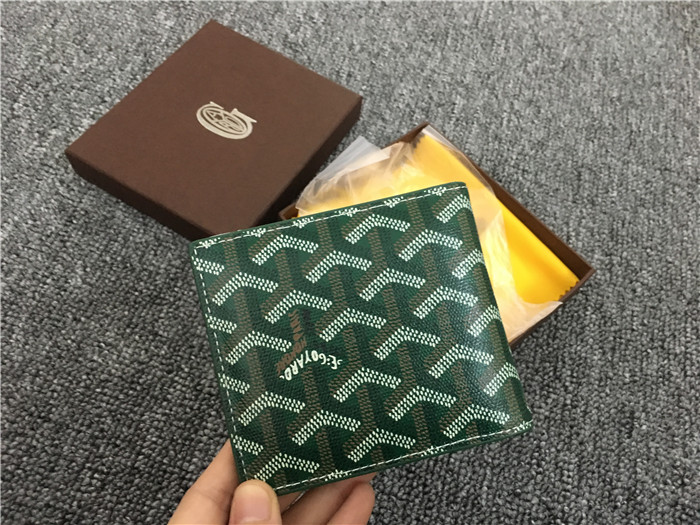 Goyard Short 6 Card Slots Billfold Wallet Green - EUR FASHION