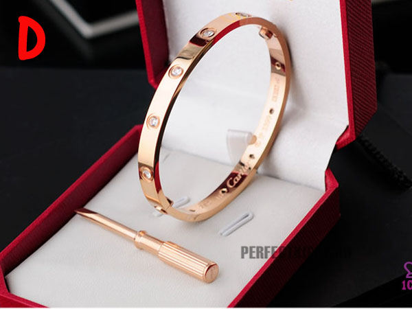 Cartier Love Bracelet With Rose Golden Stones - EUR FASHION