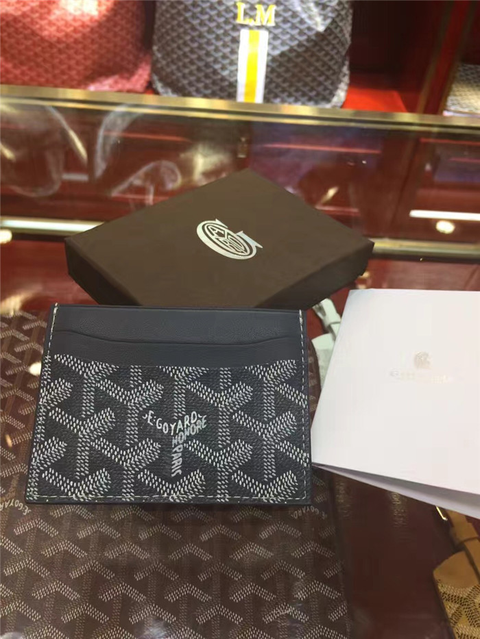 Goyard Card Holder Black - EUR FASHION